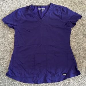 Greys anatomy purple scrub top